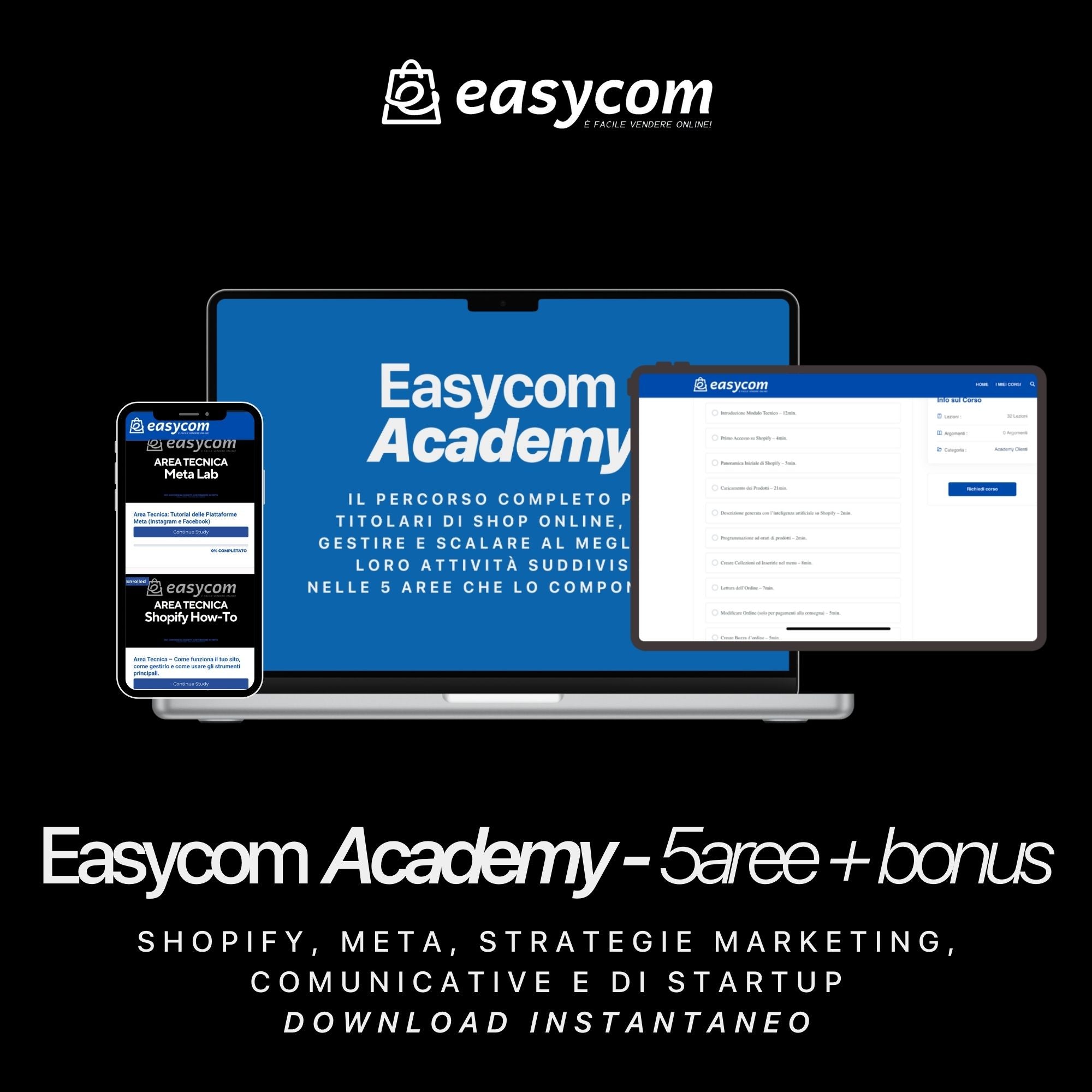 Easycom Academy: percorso formativo per imprenditori e titolari di shop online