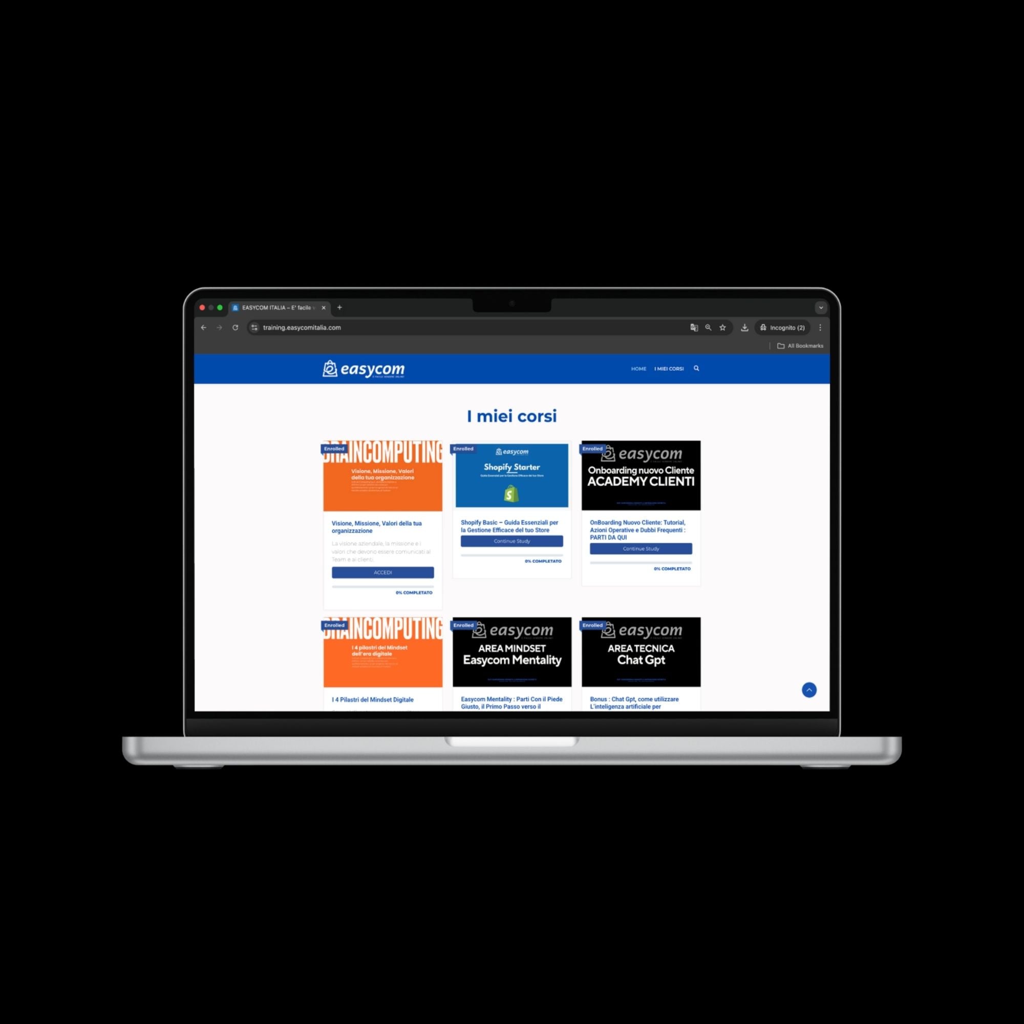 Easycom Academy: percorso formativo per imprenditori e titolari di shop online