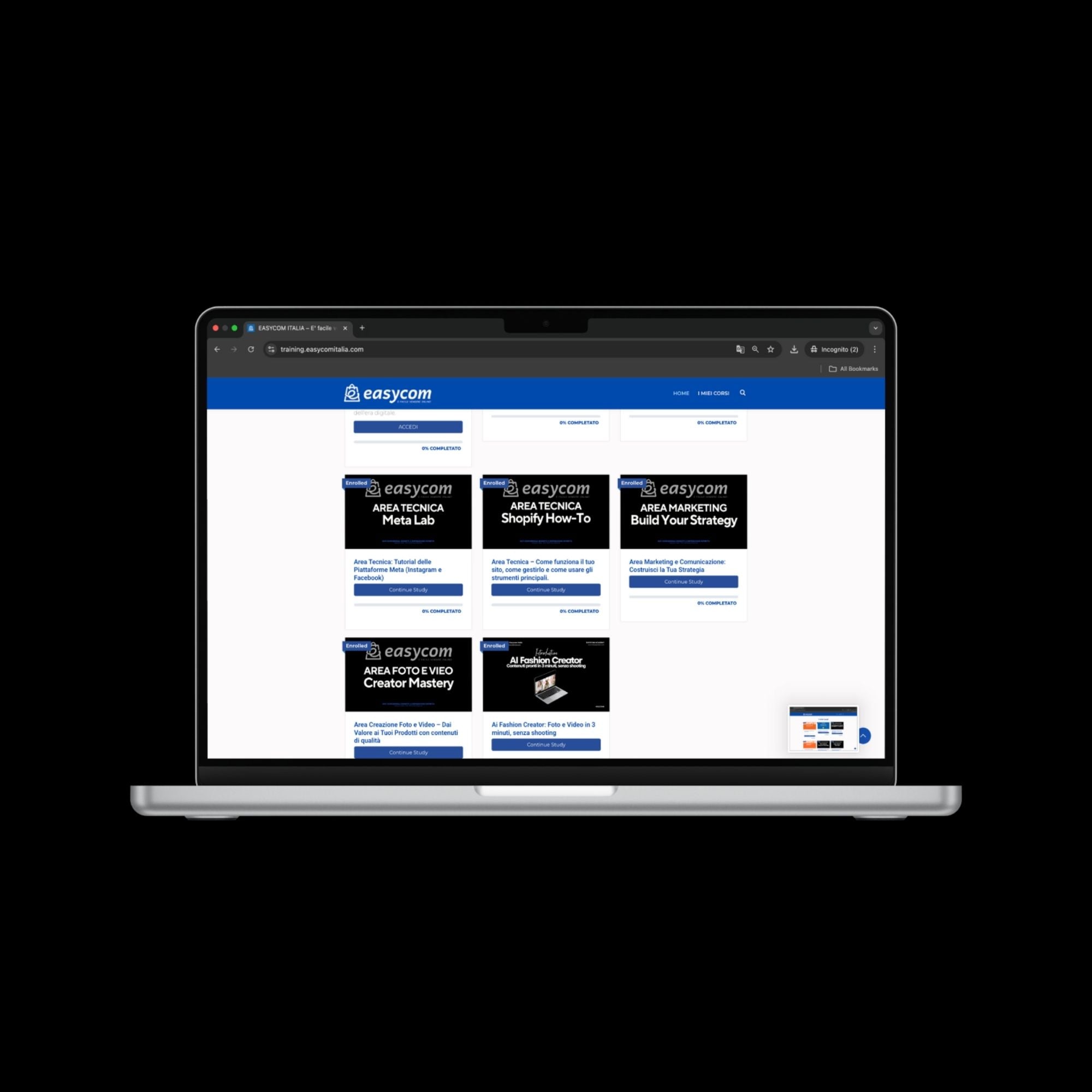 Easycom Academy: percorso formativo per imprenditori e titolari di shop online